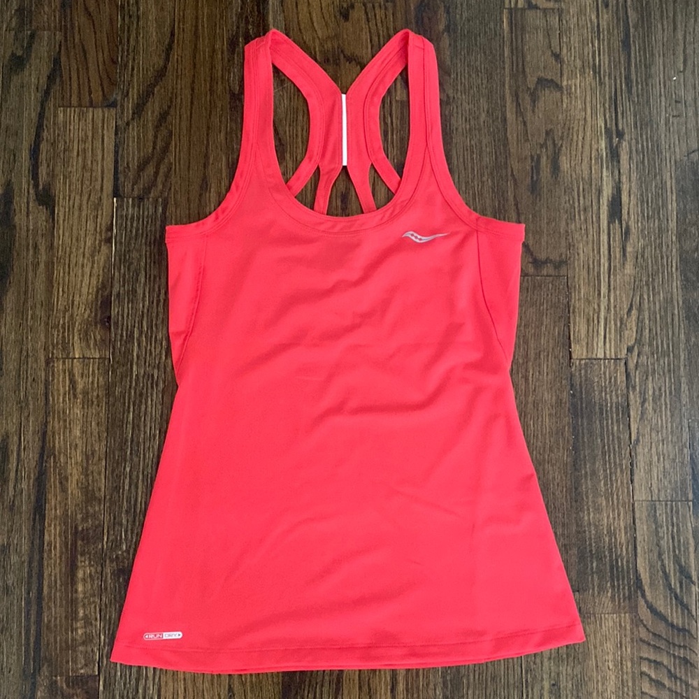 Saucony running tank top, size S